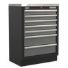Superline PRO® Corner Storage System with Wood Worktop 1.55m