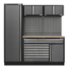 Superline PRO® Storage System with Pressed Wood Worktop 1.96m