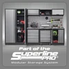 Superline PRO® Storage System with Stainless Steel Worktop 2.04m