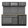 Superline PRO® Storage System with Pressed Wood Worktop 2.04m