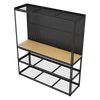 Heavy-Duty Modular Workbench with Racking & Pegboard 300kg Capacity Per Level