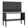 Superline PRO® Modular Workbench with Pegboard Back Panel Stainless Steel Worktop 1525mm