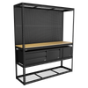 Heavy-Duty Modular Workbench & Racking Kit with 3 Storage Units
