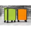 Superline PRO® Push-To-Open Rollcab 7 Drawer - Green