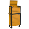 Superline PRO® Push-To-Open Topchest & Rollcab Combination 11 Drawer - Orange