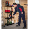 Plastic Racking Unit with 4 Shelves 25kg Capacity Per Level