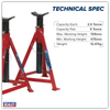Premier Axle Stands (Pair) 2.5 Tonne Capacity per Stand Medium Height