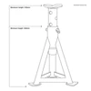 Premier Axle Stands (Pair) 3 Tonne Capacity per Stand - Green