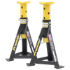 Premier Axle Stands (Pair) 3 Tonne Capacity per Stand - Yellow