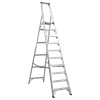 Industrial Step Ladder 10-Tread Aluminium - EN 131