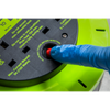 10m Cassette Type Cable Reel with Thermal Trip 2 x 230V & 2 x USB - Hi-Vis Green