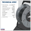 50m Cable Reel with Thermal Trip 4 x 230V