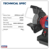 150mm Bench Grinder with Variable Speed 250W/230V