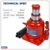 Low Profile Telescopic Bottle Jack 20 Tonne
