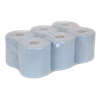 2-Ply Embossed Blue Paper Roll 150m - Pack of 6
