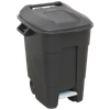 Refuse/Wheelie Bin with Foot Pedal 100L - Black