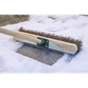 Heavy-Duty Stiff/Hard Bristle Broom with Scraper 16"(405mm)