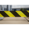 Non-Adhesive Hazard Warning Barrier Tape 80mm x 100m - Black/Yellow
