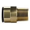John Guest® Brass Straight Adaptor 15mm x 1/2"BSPT