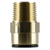 John Guest® Brass Straight Adaptor 15mm x 1/2"BSPT