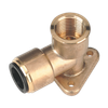 John Guest® Brass Wingback Elbow 22mm x 3/4"BSP