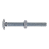 Zinc Plated Coach Bolt & Nut M8 x 75mm, DIN 603 - Pack of 50
