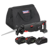 Premier SV20 Series Brushless Cordless Reciprocating Saw 20V 4Ah Kit - 2 Batteries