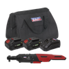 SV20 Series 3/8"Sq Drive Cordless Ratchet Wrench Kit 60Nm 20V 4Ah - 2 Batteries