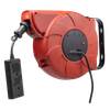 Cable Reel System Retractable 15m 2 x 230V Socket