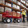 Platform Truck with Sides Pneumatic Tyres 350kg Capacity