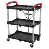 Folding Workshop Trolley 3-Level