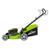 Dellonda Self-Propelled Petrol Lawnmower Grass Cutter with Height Adjustment & Grass Bag 144cc 18"/46cm 4-Stroke Engine