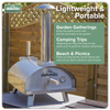 Dellonda Wood-Fired Pizza Oven 14" - Stainless Steel