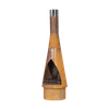 Dellonda Outdoor/Garden/Patio Conical Chiminea, Fireplace, Fire Pit, Heater, H127cm - Corten Steel
