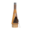 Dellonda Outdoor/Garden/Patio Conical Chiminea, Fireplace, Fire Pit, Heater, H127cm - Corten Steel