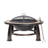 Dellonda 76cm Deluxe Traditional Style Fire Pit/Fireplace/Outdoor Heater - Slate