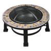 Dellonda 76cm Deluxe Traditional Style Fire Pit/Fireplace/Outdoor Heater - Slate