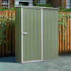 Dellonda Galvanized Steel Storage Shed with Pent Style Roof 150 x 80 x 190cm - Green