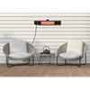 Dellonda Infrared Outdoor 2000W Patio Heater with Speakers, Black