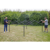 Dellonda Premium 2x2m Pop-Up Gazebo, Heavy Duty, PVC Coated, Water-Resistant Fabric, Supplied with Carry Bag, Rope, Stakes & Weight Bags - Beige Canopy