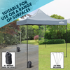 Dellonda Premium 2 x 2m Pop-Up Gazebo, Heavy Duty, PVC Coated, Water-Resistant Fabric, Supplied with Carry Bag, Rope, Stakes & Weight Bags - Grey Canopy