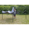 Dellonda Premium 2 x 2m Pop-Up Gazebo, Heavy Duty, PVC Coated, Water-Resistant Fabric, Supplied with Carry Bag, Rope, Stakes & Weight Bags - Grey Canopy