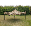 Dellonda Premium 3 x 3m Pop-Up Gazebo, PVC Coated, Water-Resistant Fabric, Supplied with Carry Bag, Rope, Stakes & Weight Bags - Beige Canopy