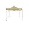 Dellonda Premium 3 x 3m Pop-Up Gazebo, PVC Coated, Water-Resistant Fabric, Supplied with Carry Bag, Rope, Stakes & Weight Bags - Beige Canopy