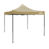 Dellonda Premium 3 x 3m Pop-Up Gazebo, PVC Coated, Water-Resistant Fabric, Supplied with Carry Bag, Rope, Stakes & Weight Bags - Beige Canopy