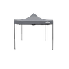 Dellonda Premium 3 x 3m Pop-Up Gazebo, PVC Coated, Water-Resistant Fabric, Supplied with Carry Bag, Rope, Stakes & Weight Bags - Grey Canopy