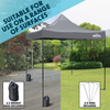 Dellonda Premium 3 x 3m Pop-Up Gazebo, PVC Coated, Water-Resistant Fabric, Supplied with Carry Bag, Rope, Stakes & Weight Bags - Grey Canopy