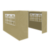 Dellonda Premium Side Walls/Doors/Windows for Gazebo/Marquee, Fits 2 x 2m Models - Beige
