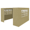 Dellonda Premium Side Walls/Doors/Windows for Gazebo/Marquee, Fits 2 x 2m Models - Beige
