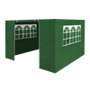 Dellonda Premium Side Walls/Doors/Windows for Gazebo/Marquee, Fits 2 x 2m Models - Dark Green